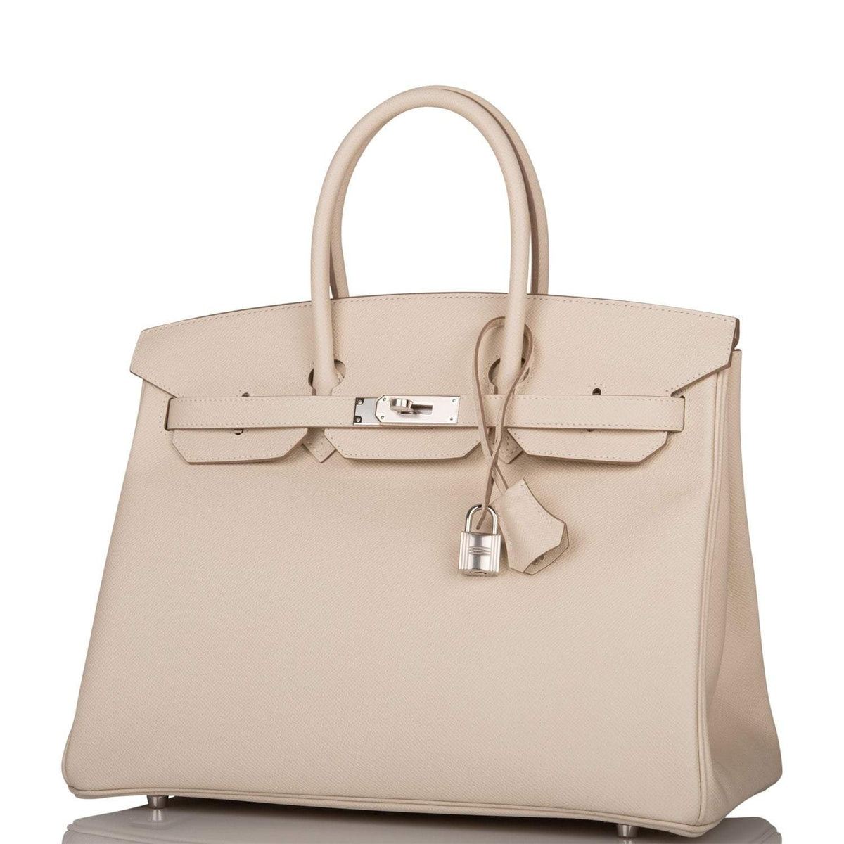 Hermes Craie Epsom Birkin 35cm Palladium Hardware BagAg