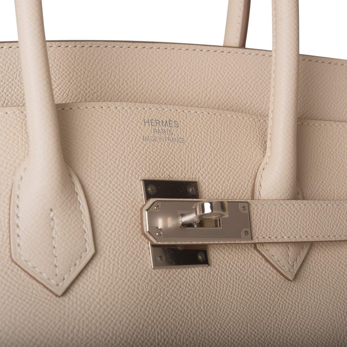 Hermes Craie Epsom Birkin 35cm Palladium Hardware BagAg