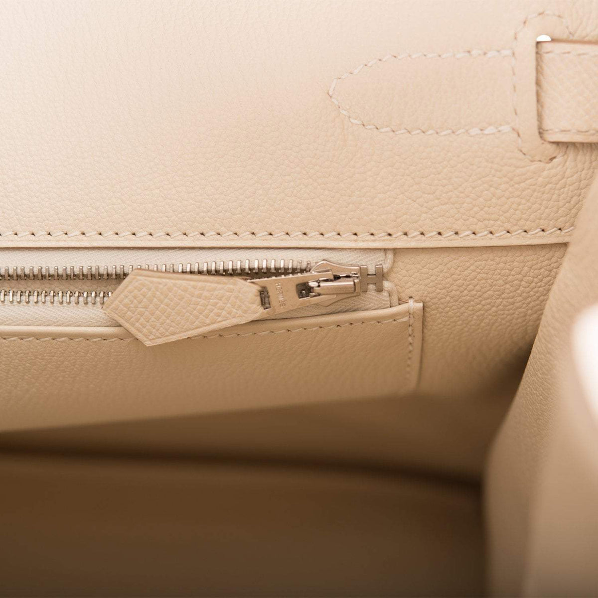 Hermes Craie Epsom Birkin 35cm Palladium Hardware BagAg