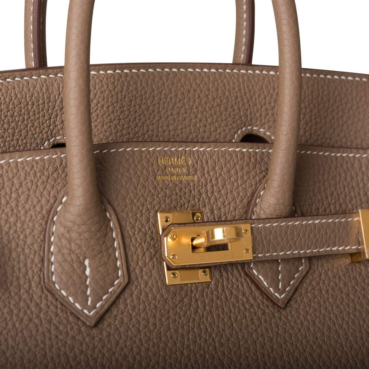 Hermes Birkin 25 Etoupe Togo Gold Hardware Hermes