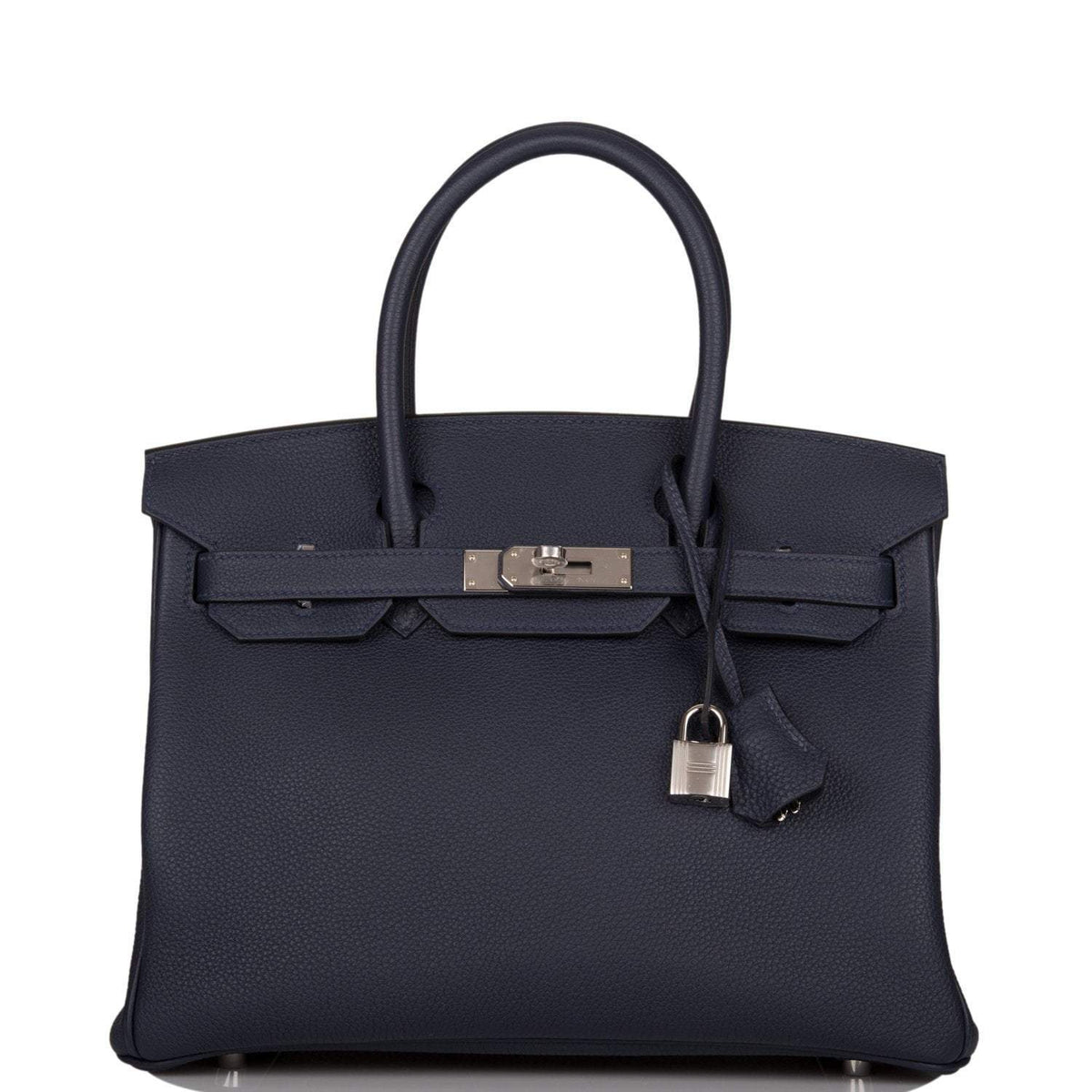 Hermes Bleu Nuit Togo Birkin 30cm Palladium Hardware BagAg