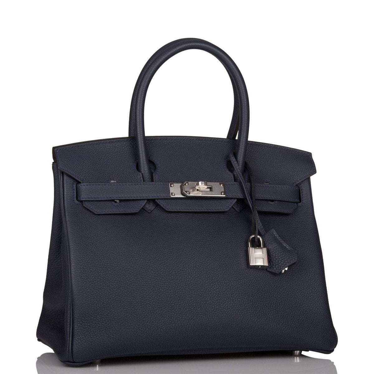 Hermes Bleu Nuit Togo Birkin 30cm Palladium Hardware BagAg