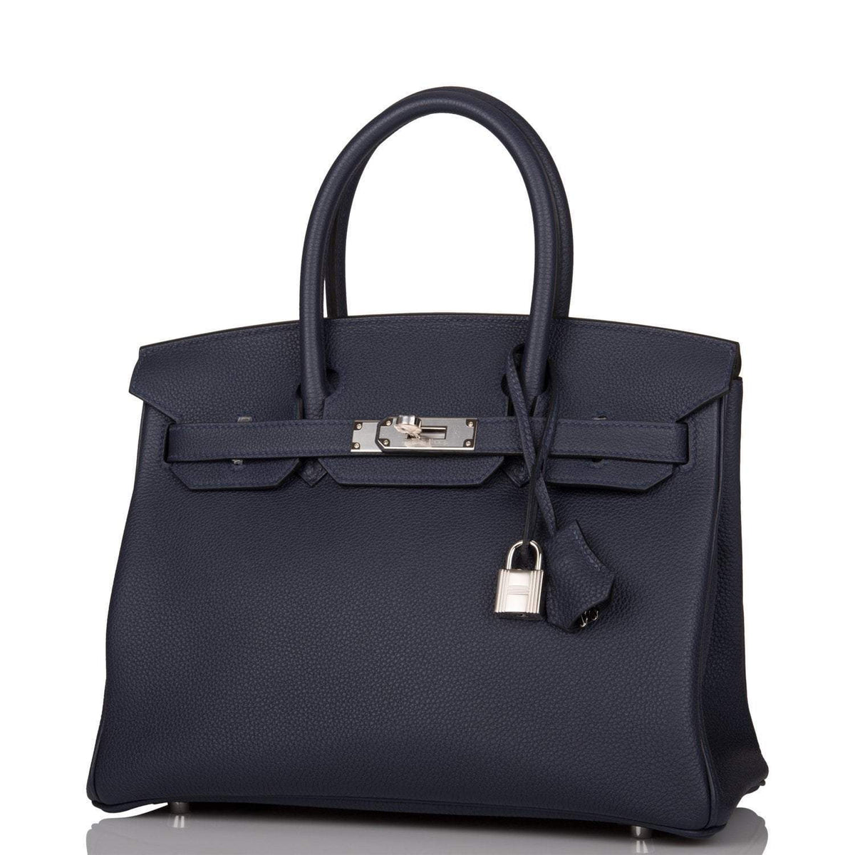 Hermes Bleu Nuit Togo Birkin 30cm Palladium Hardware BagAg