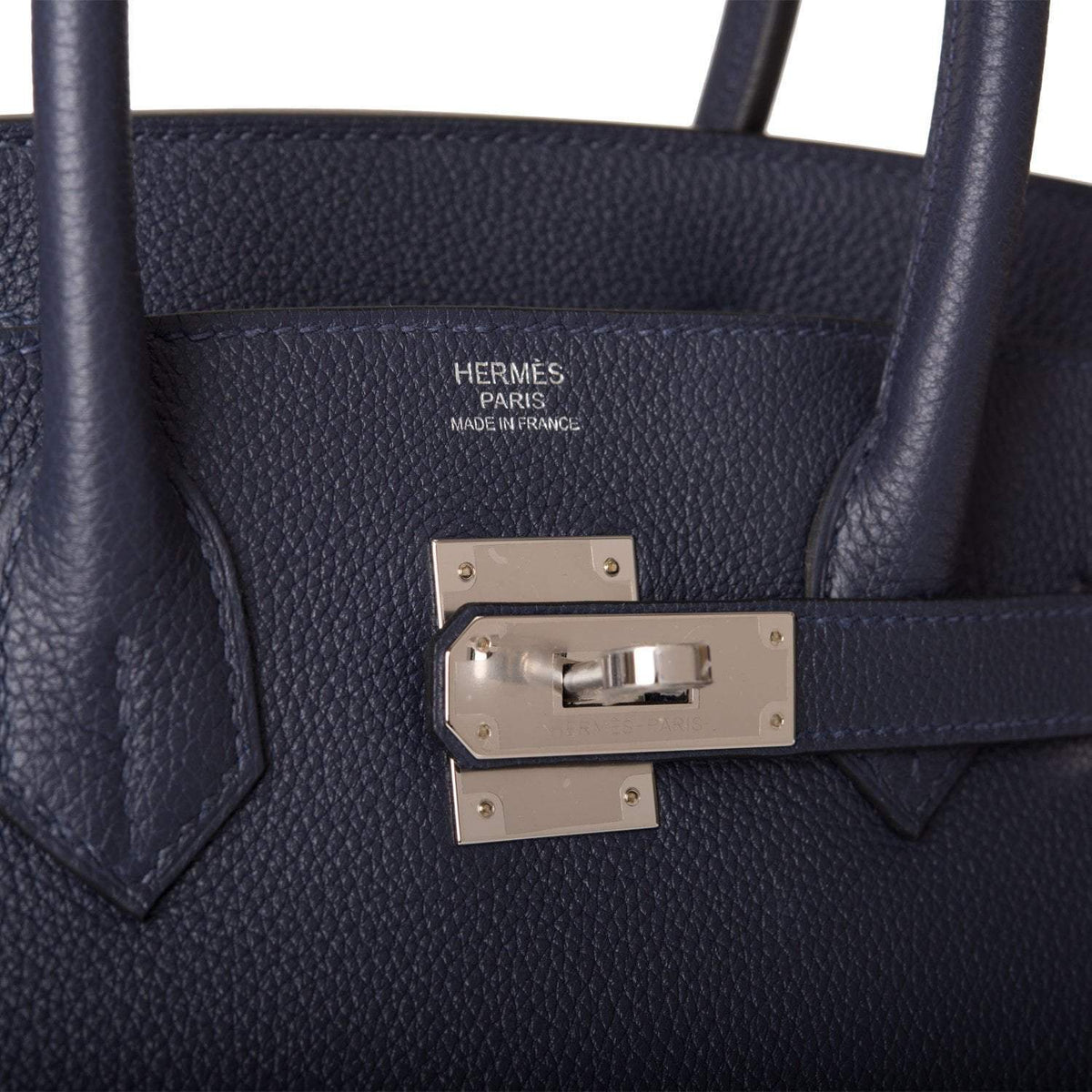 Hermes Bleu Nuit Togo Birkin 30cm Palladium Hardware BagAg