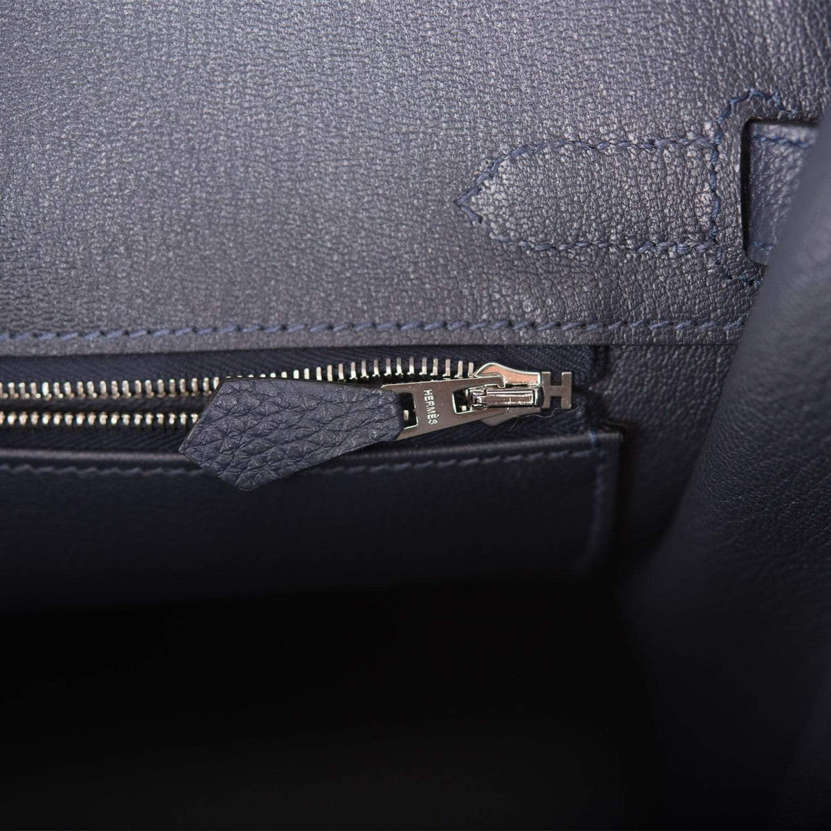 Hermes Bleu Nuit Togo Birkin 30cm Palladium Hardware BagAg
