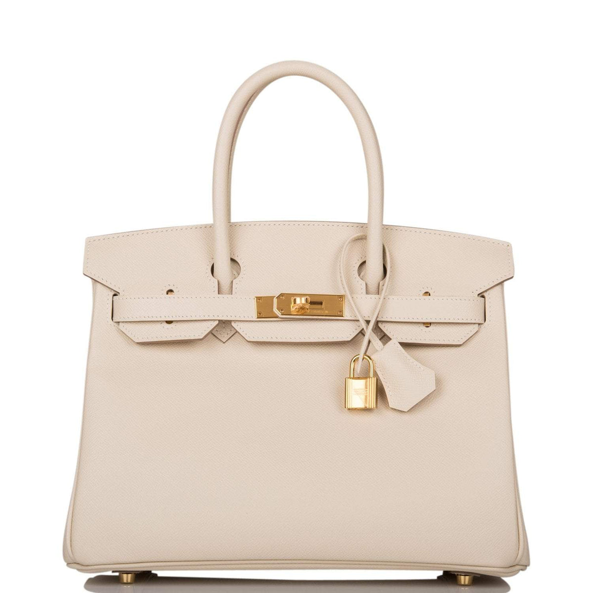 Hermes Craie Epsom Birkin 30cm Gold Hardware BagAg