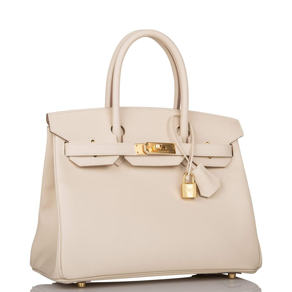Hermes Craie Epsom Birkin 30cm Gold Hardware BagAg