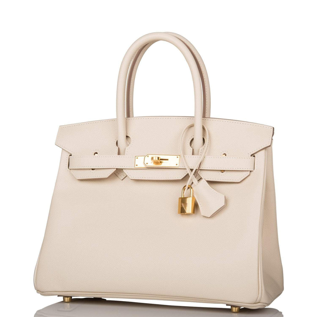 Hermes Craie Epsom Birkin 30cm Gold Hardware BagAg