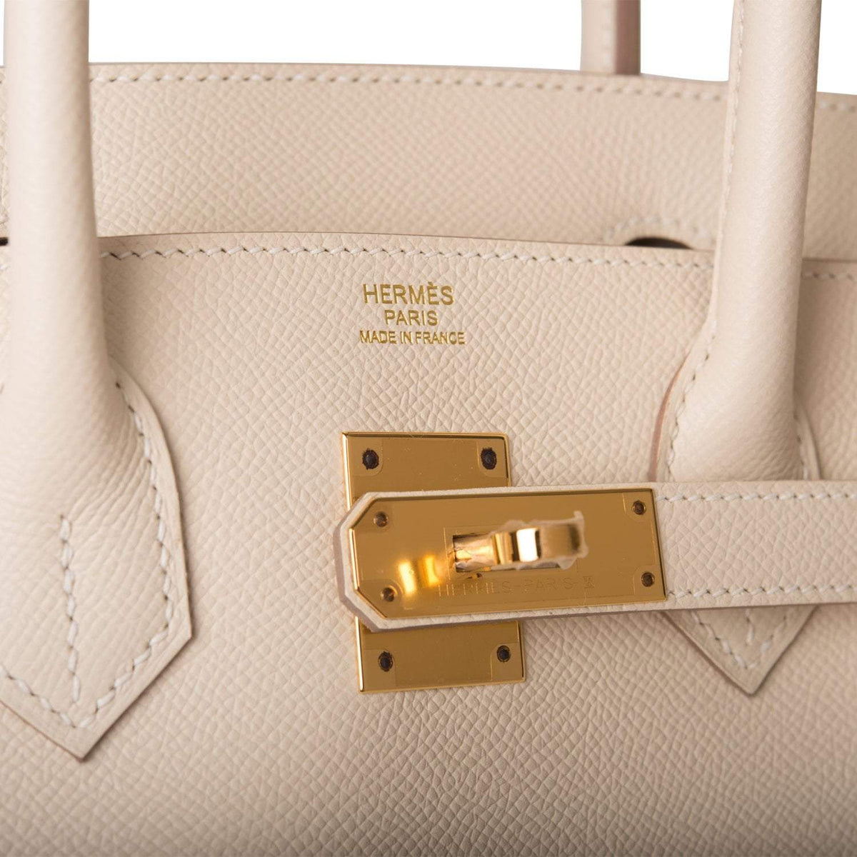 Hermes Craie Epsom Birkin 30cm Gold Hardware BagAg
