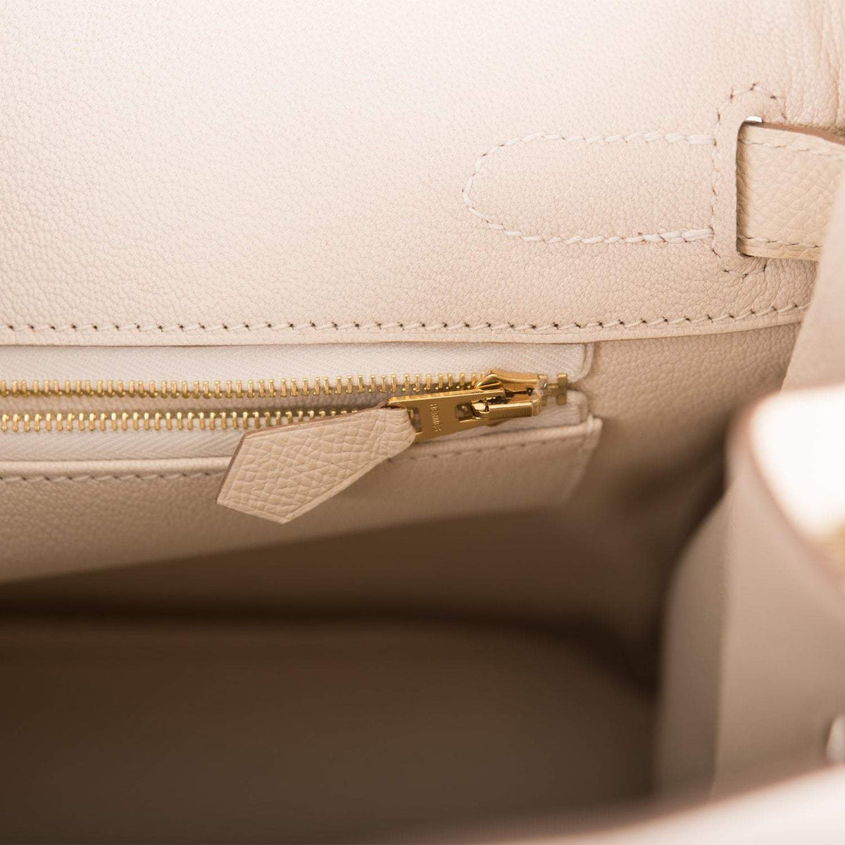 Hermes Craie Epsom Birkin 30cm Gold Hardware BagAg