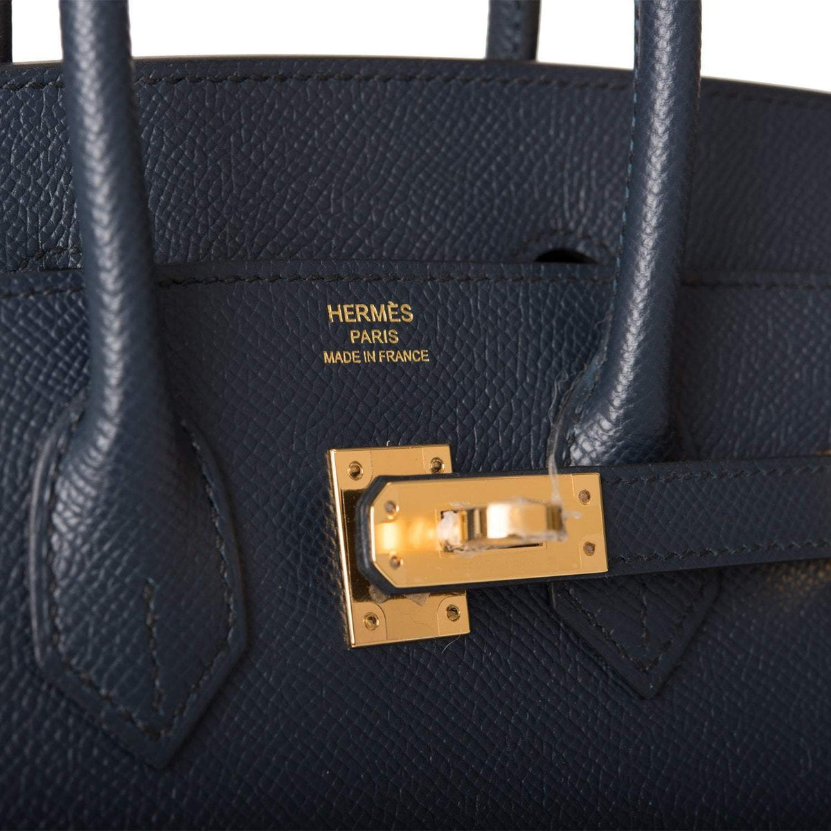Hermes Birkin Sellier 25 Bleu Indigo Epsom Gold Hardware BagAg