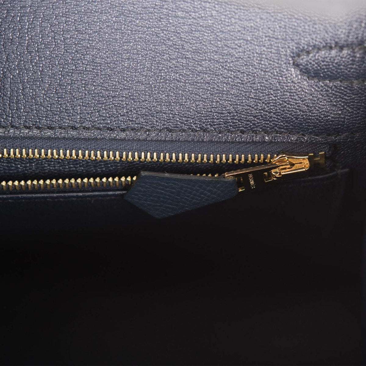 Hermes Birkin Sellier 25 Bleu Indigo Epsom Gold Hardware BagAg