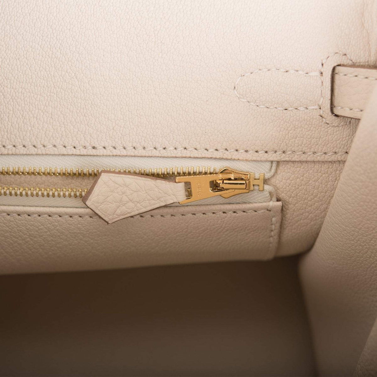 Hermes Birkin 25 Craie Togo Gold Hardware Hermes