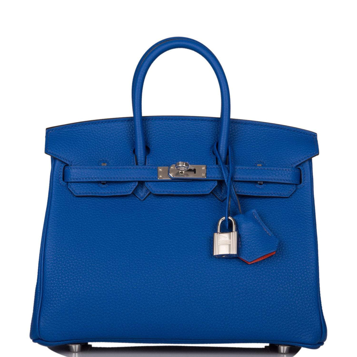 Hermes Birkin 25 Bleu Royal Verso Togo Palladium Hardware Hermes
