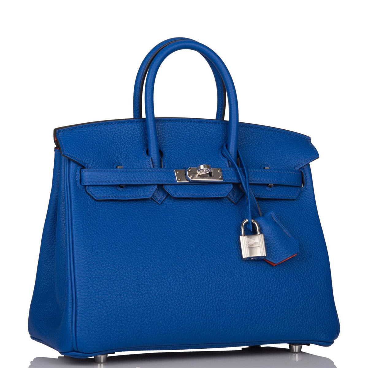 Hermes Birkin 25 Bleu Royal Verso Togo Palladium Hardware Hermes