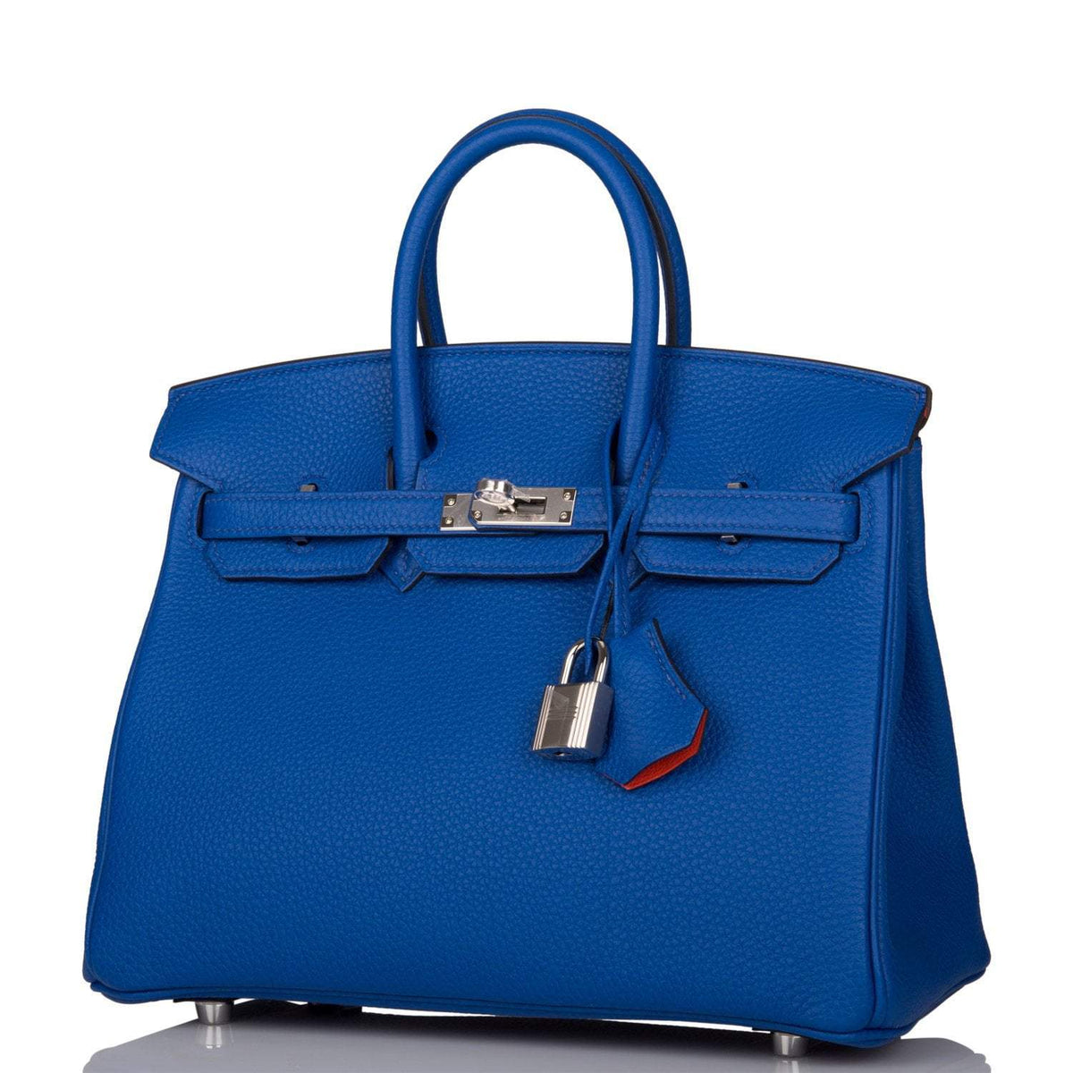 Hermes Birkin 25 Bleu Royal Verso Togo Palladium Hardware Hermes