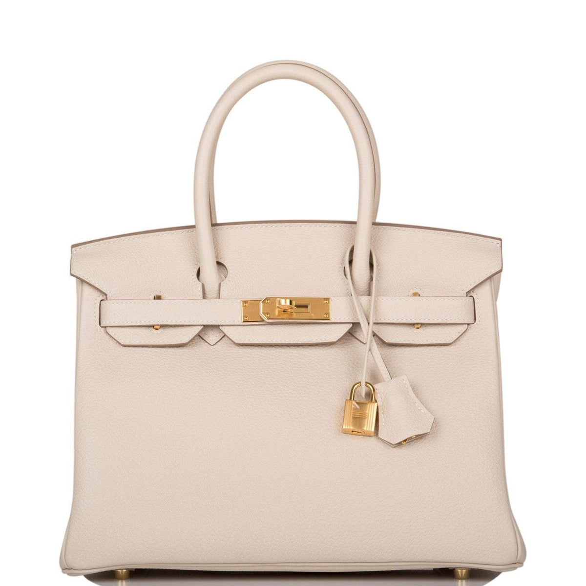 Hermes Birkin 30 Craie Togo Gold Hardware Hermes