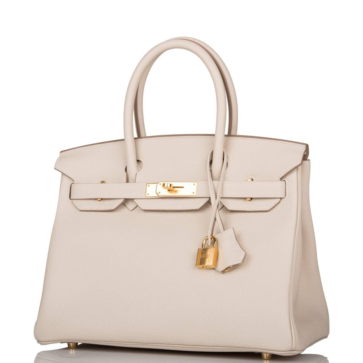 Hermes Birkin 30 Craie Togo Gold Hardware Hermes