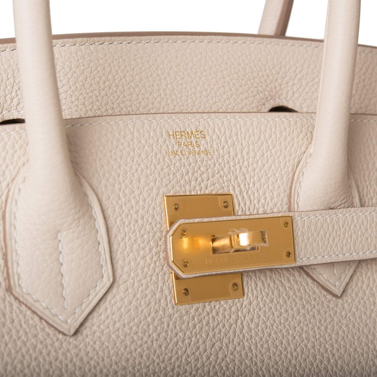 Hermes Birkin 30 Craie Togo Gold Hardware Hermes