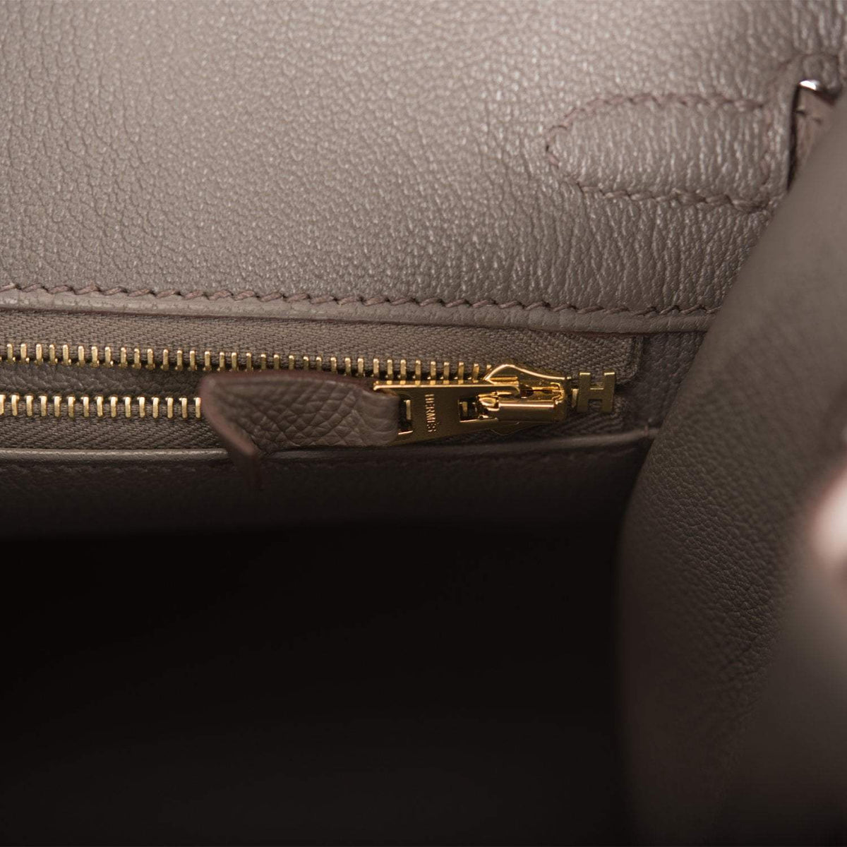 Hermes Birkin Sellier 25 Etain Epsom Gold Hardware Hermes