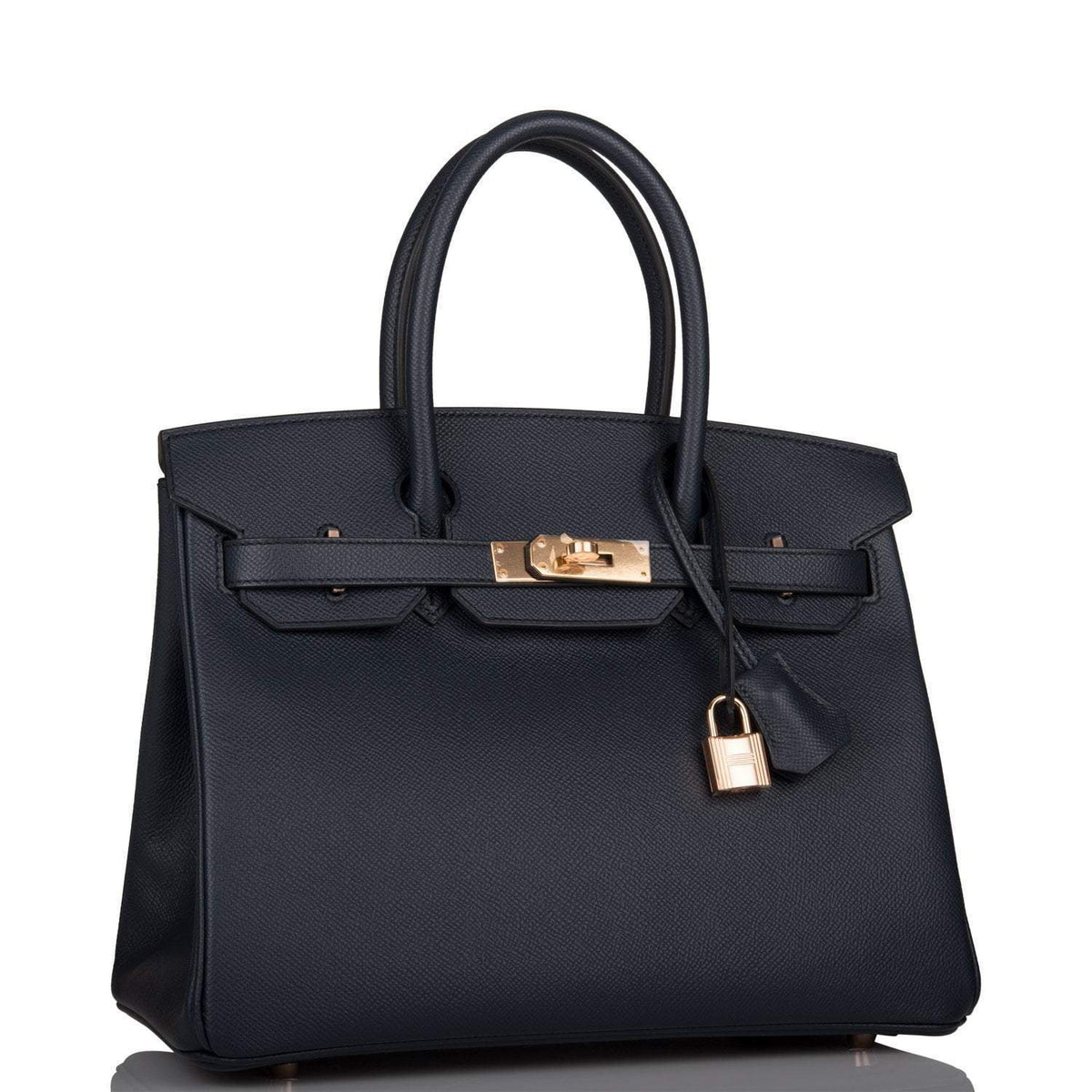Hermes Birkin 30 Bleu Indigo Epsom Rose Gold Hardware Hermes