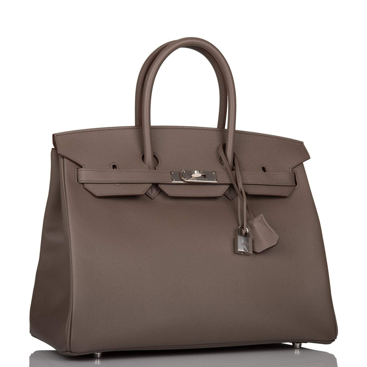 Hermes Birkin 35cm Etain Epsom Palladium Hardware BagAg