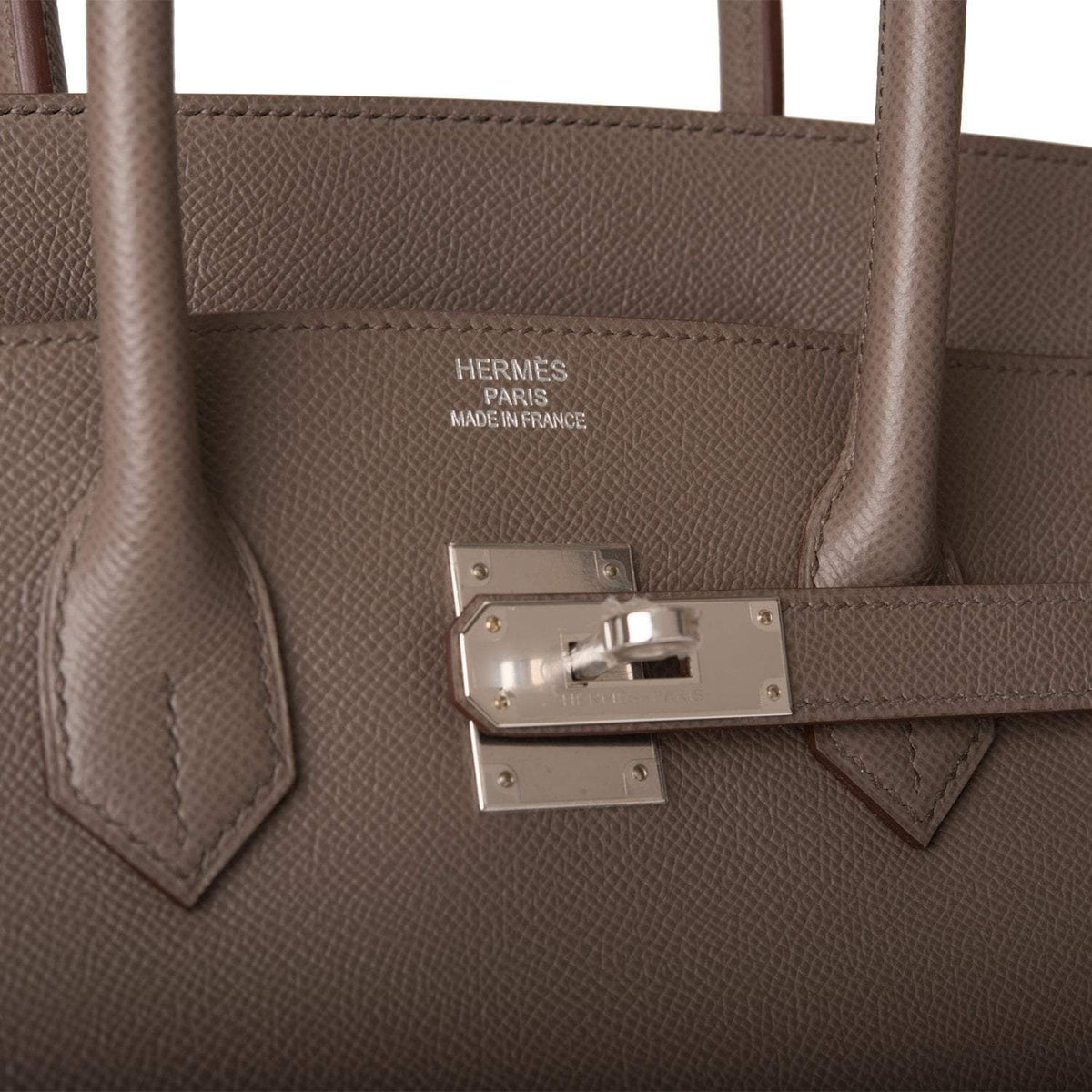 Hermes Birkin 35cm Etain Epsom Palladium Hardware BagAg