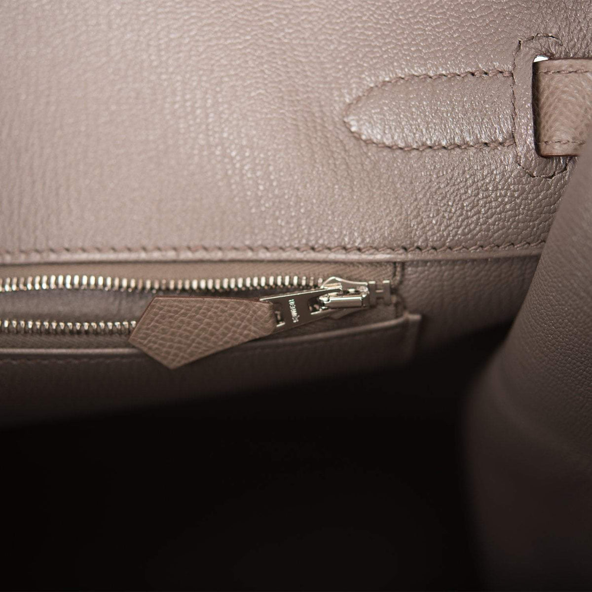 Hermes Birkin 35cm Etain Epsom Palladium Hardware BagAg