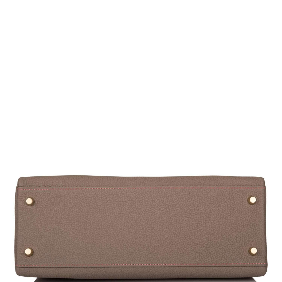 Hermes Horseshoe Stamp (HSS) Gris Asphalte Verso Togo Retourne Kelly 32cm Brushed Gold Hardware Hermes