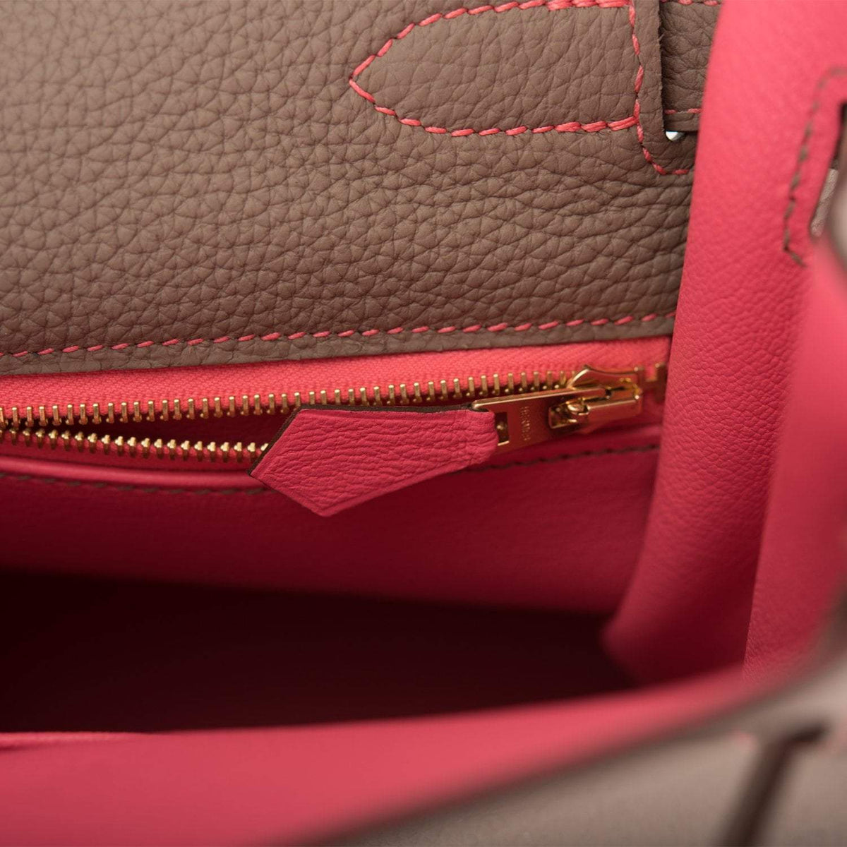 Hermes Horseshoe Stamp (HSS) Gris Asphalte Verso Togo Retourne Kelly 32cm Brushed Gold Hardware Hermes
