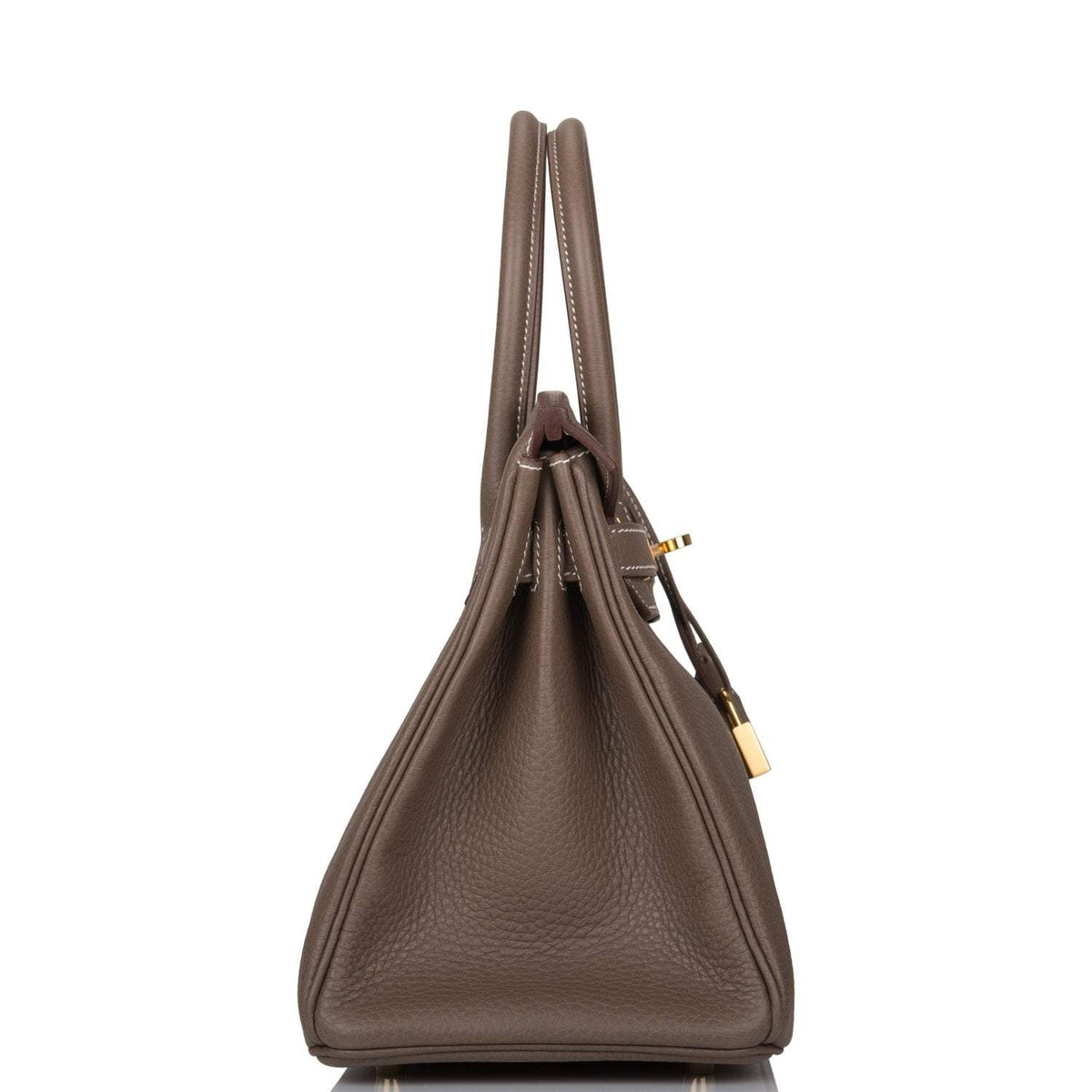 Hermes Etoupe Clemence Birkin 30cm Gold Hardware Hermes