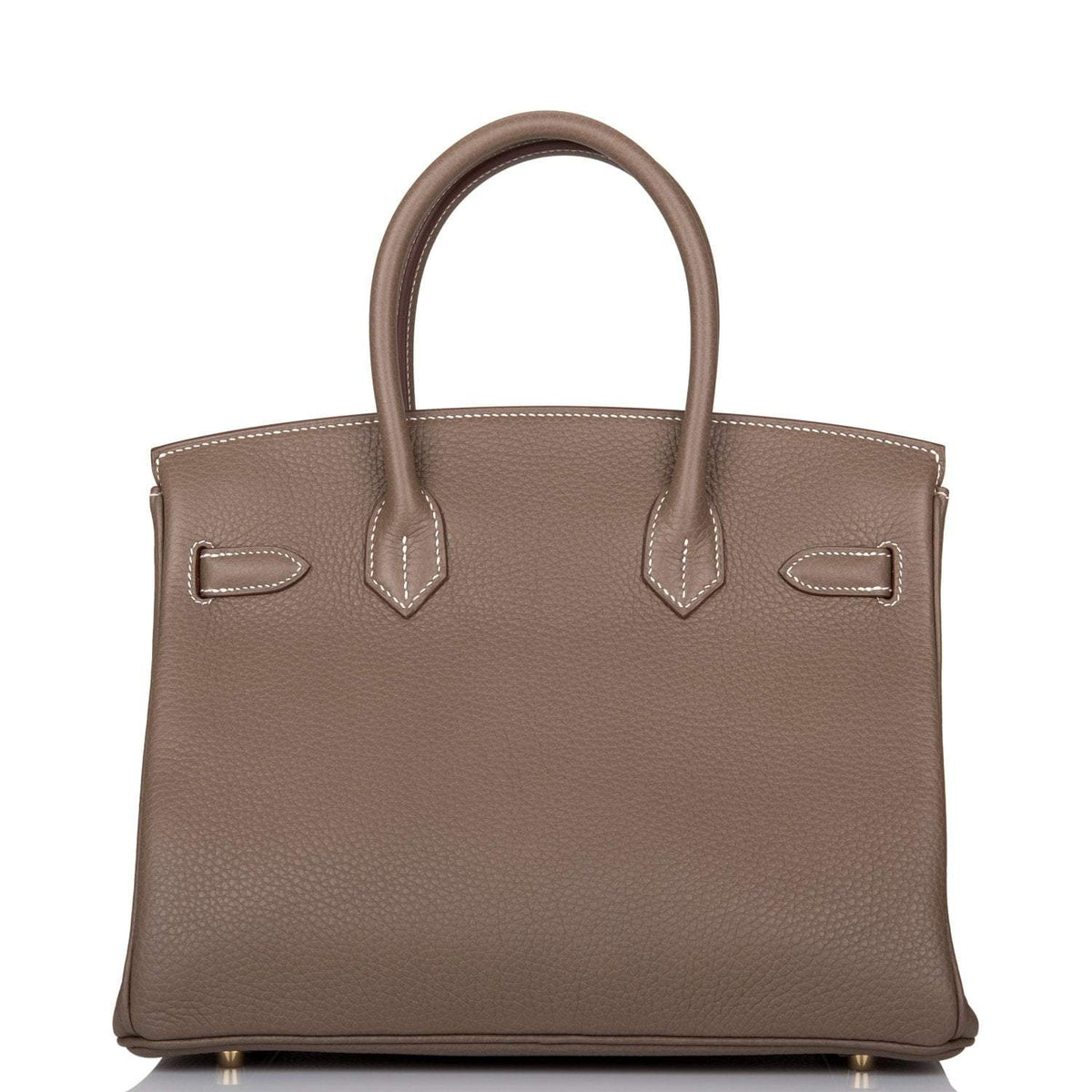 Hermes Etoupe Clemence Birkin 30cm Gold Hardware Hermes