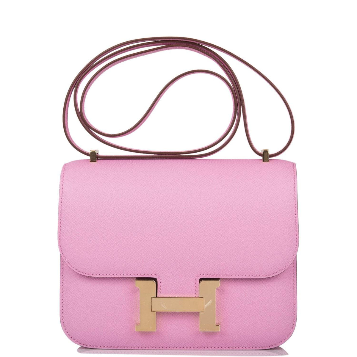 Hermes Mauve Sylvestre Epsom Mini Constance 18cm Permabrass Hardware Hermes