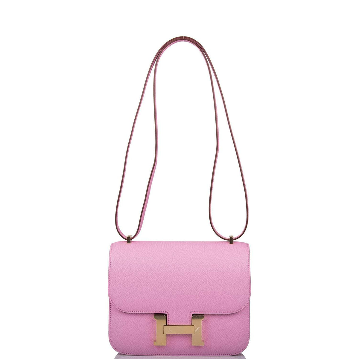 Hermes Mauve Sylvestre Epsom Mini Constance 18cm Permabrass Hardware Hermes
