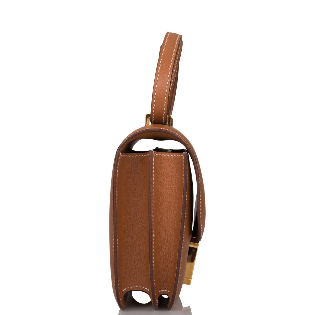 Hermes Gold Evercolor Mini Constance 18cm Gold Hardware Hermes