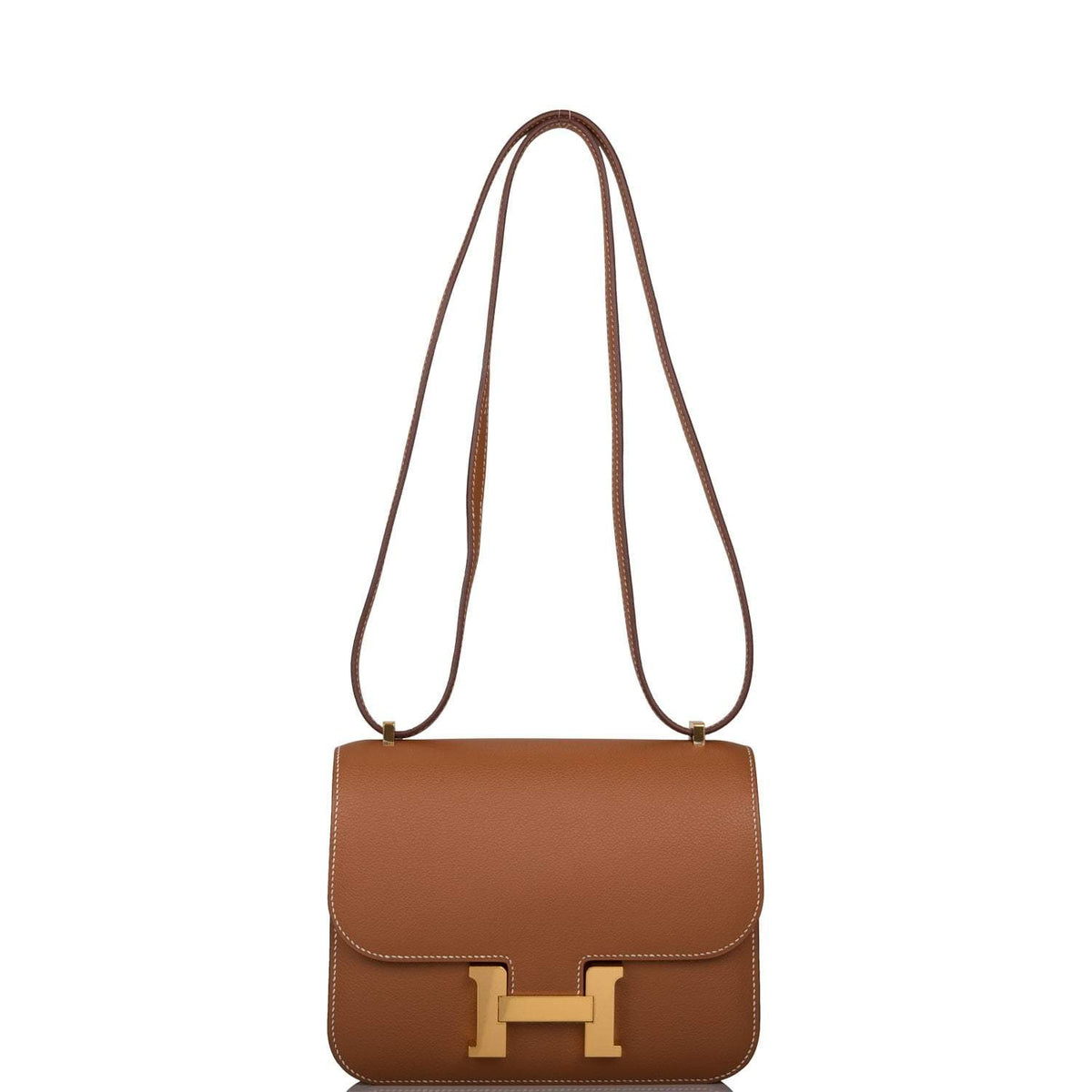 Hermes Gold Evercolor Mini Constance 18cm Gold Hardware Hermes