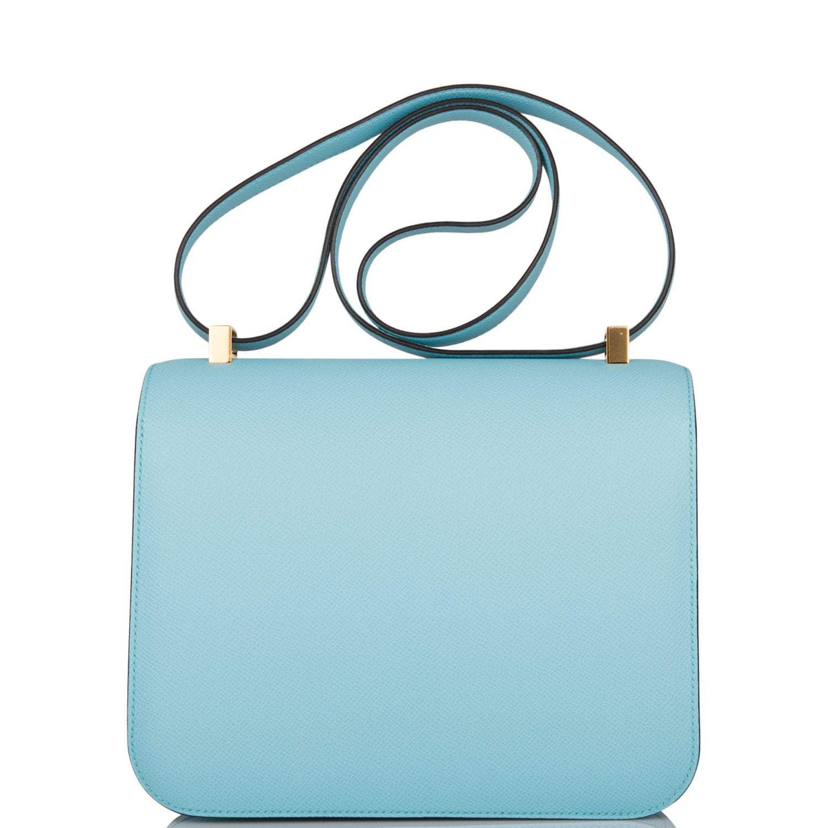 Hermes Bleu Atoll Epsom Constance 24cm Gold Hardware BagAg