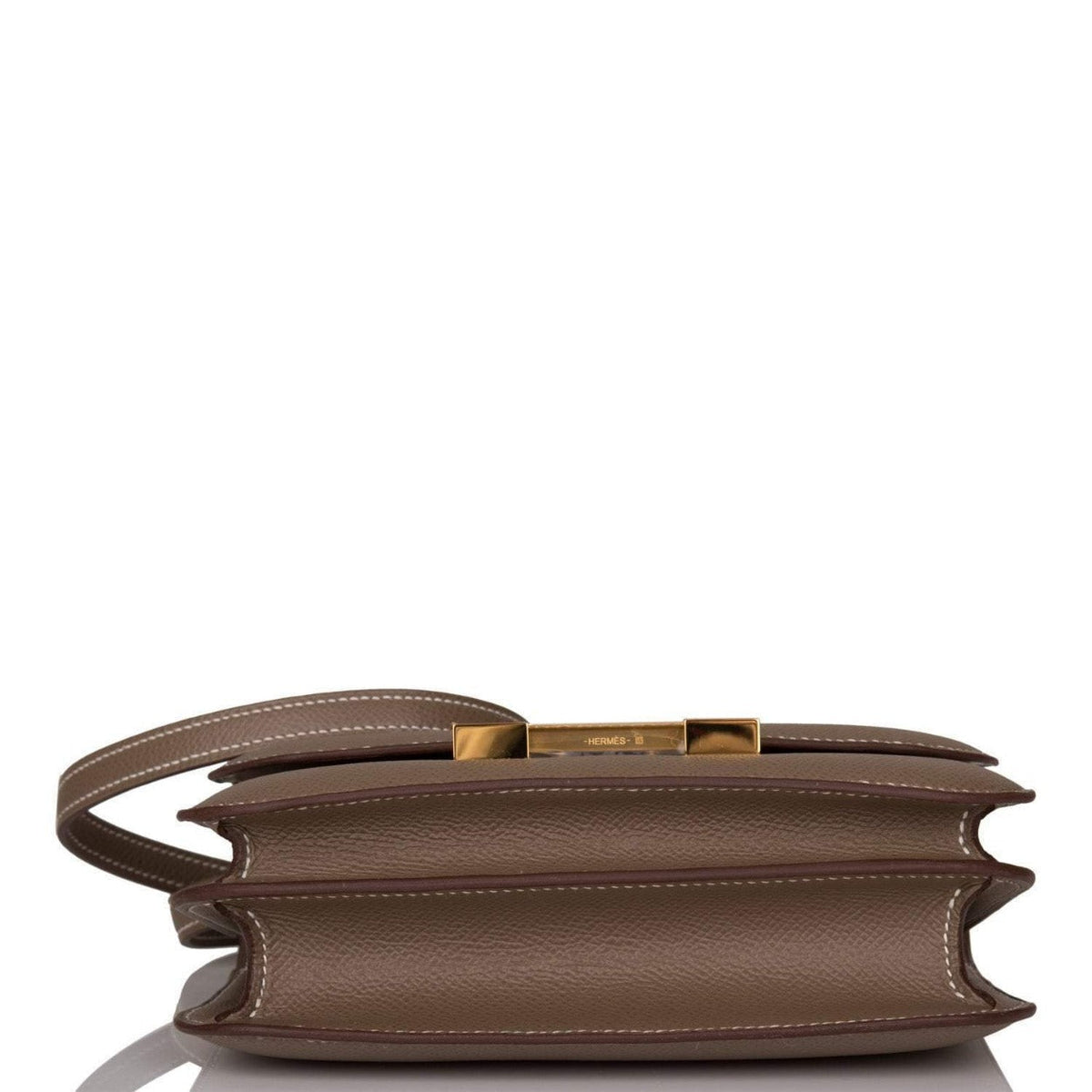 Hermes Etoupe Epsom Mini Constance 18cm Gold Hardware Hermes