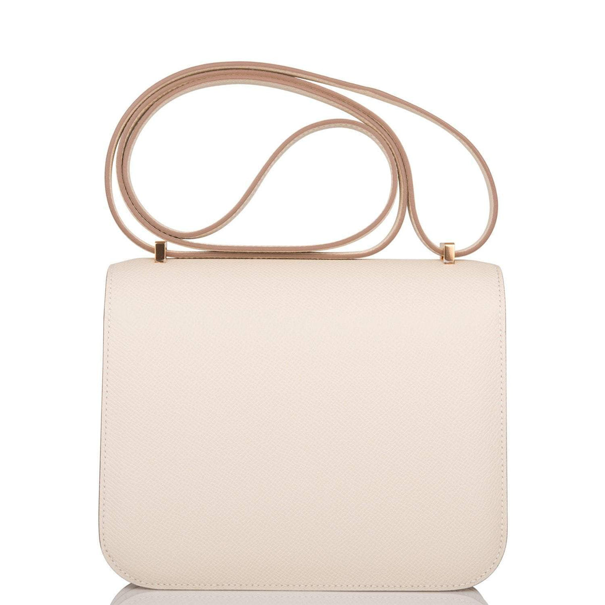 Hermes Craie Epsom Mini Constance 18cm Rose Gold Hardware Hermes