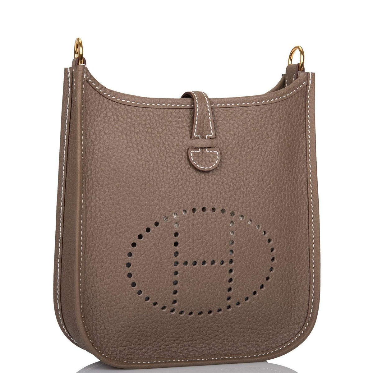 Hermes Etoupe Clemence Evelyne TPM Bag Gold Hardware Hermes
