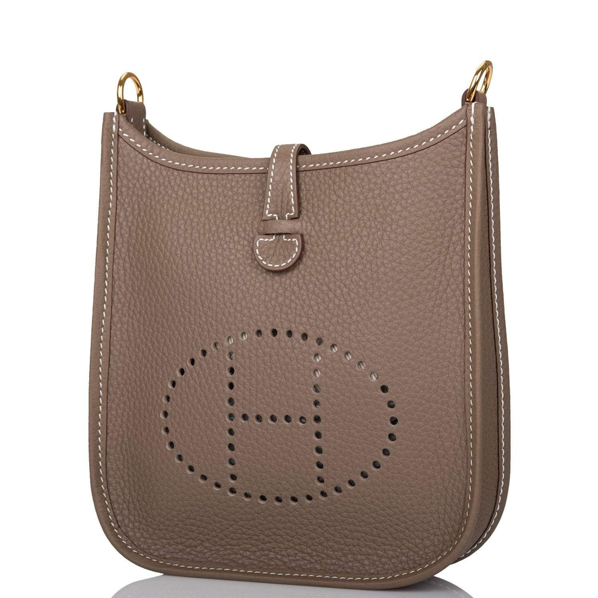 Hermes Etoupe Clemence Evelyne TPM Bag Gold Hardware Hermes