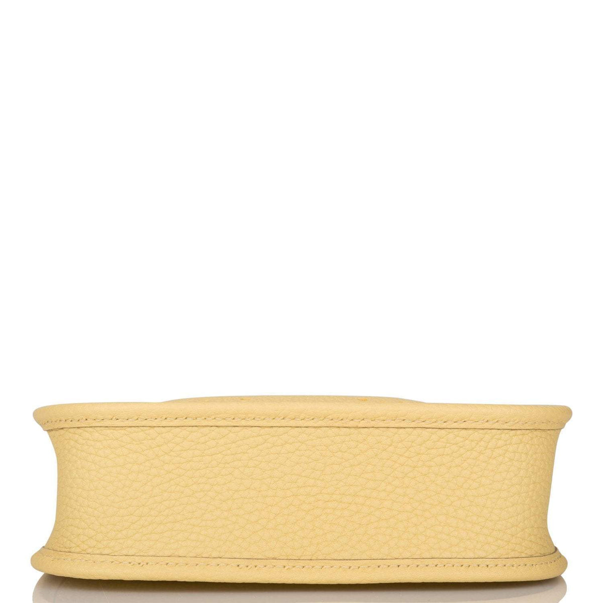 Hermes Jaune Poussin Clemence Evelyne TPM Bag Palladium Hardware BagAg