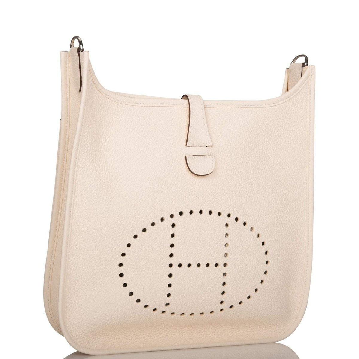 Hermes Nata Clemence Evelyne III PM Bag Palladium Hardware BagAg