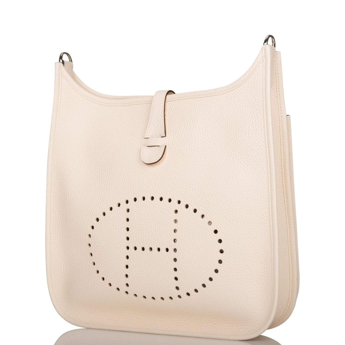 Hermes Nata Clemence Evelyne III PM Bag Palladium Hardware BagAg