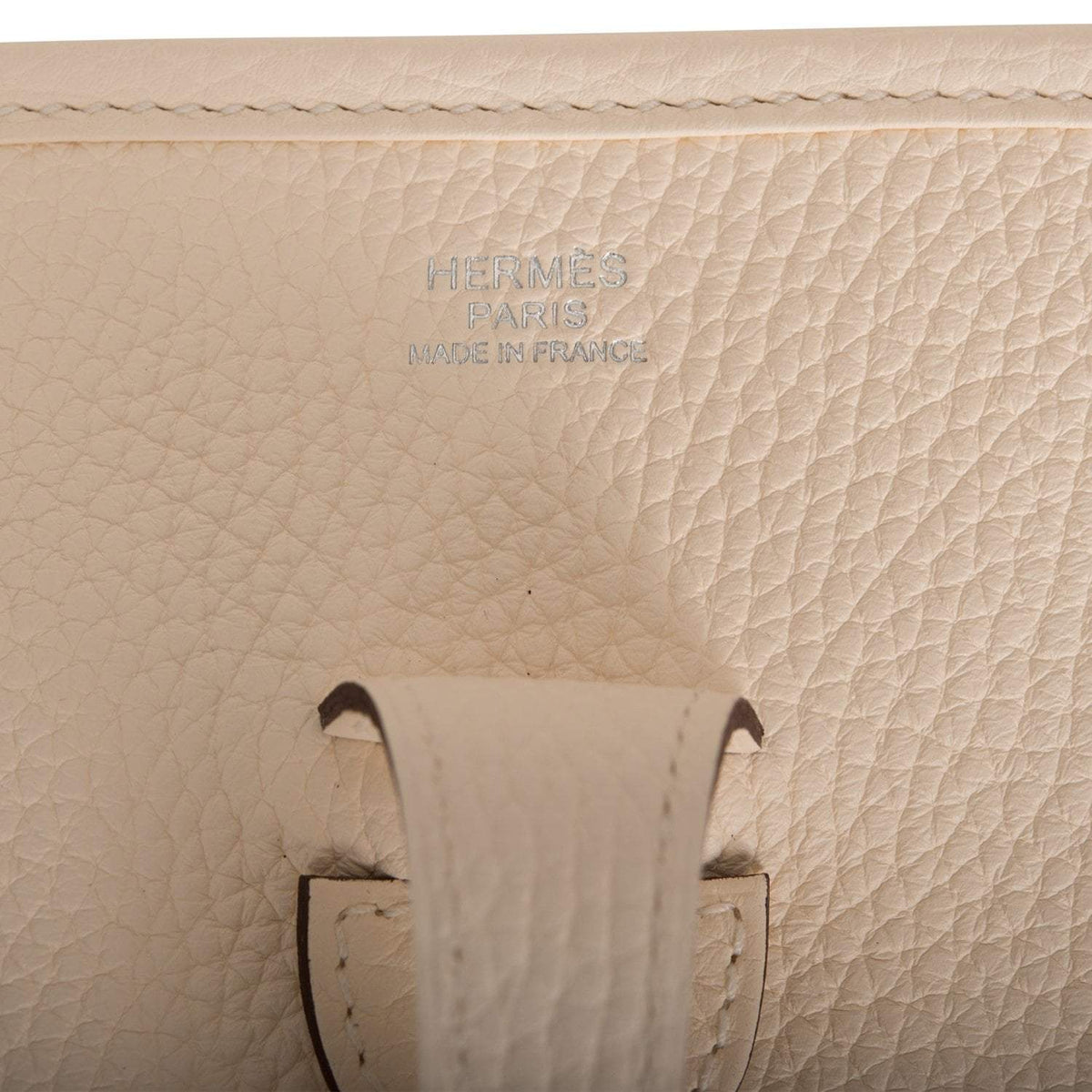 Hermes Nata Clemence Evelyne III PM Bag Palladium Hardware BagAg