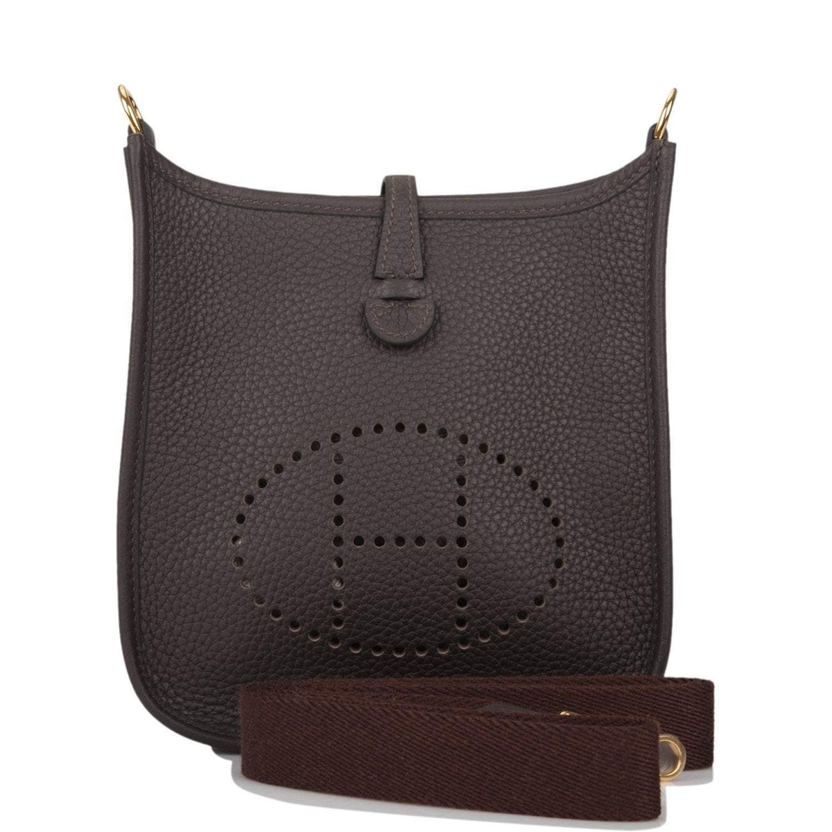 Hermes Ebene Clemence Evelyne TPM Bag Gold Hardware Hermes