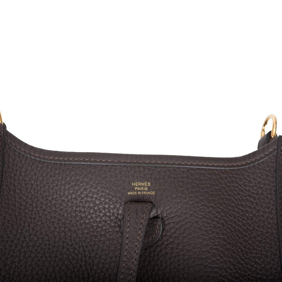 Hermes Ebene Clemence Evelyne TPM Bag Gold Hardware Hermes