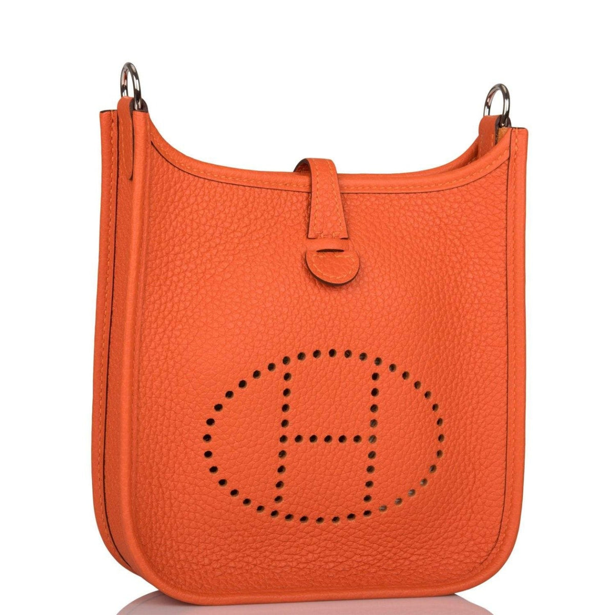 Hermes Feu Clemence Evelyne TPM Bag Palladium Hardware BagAg