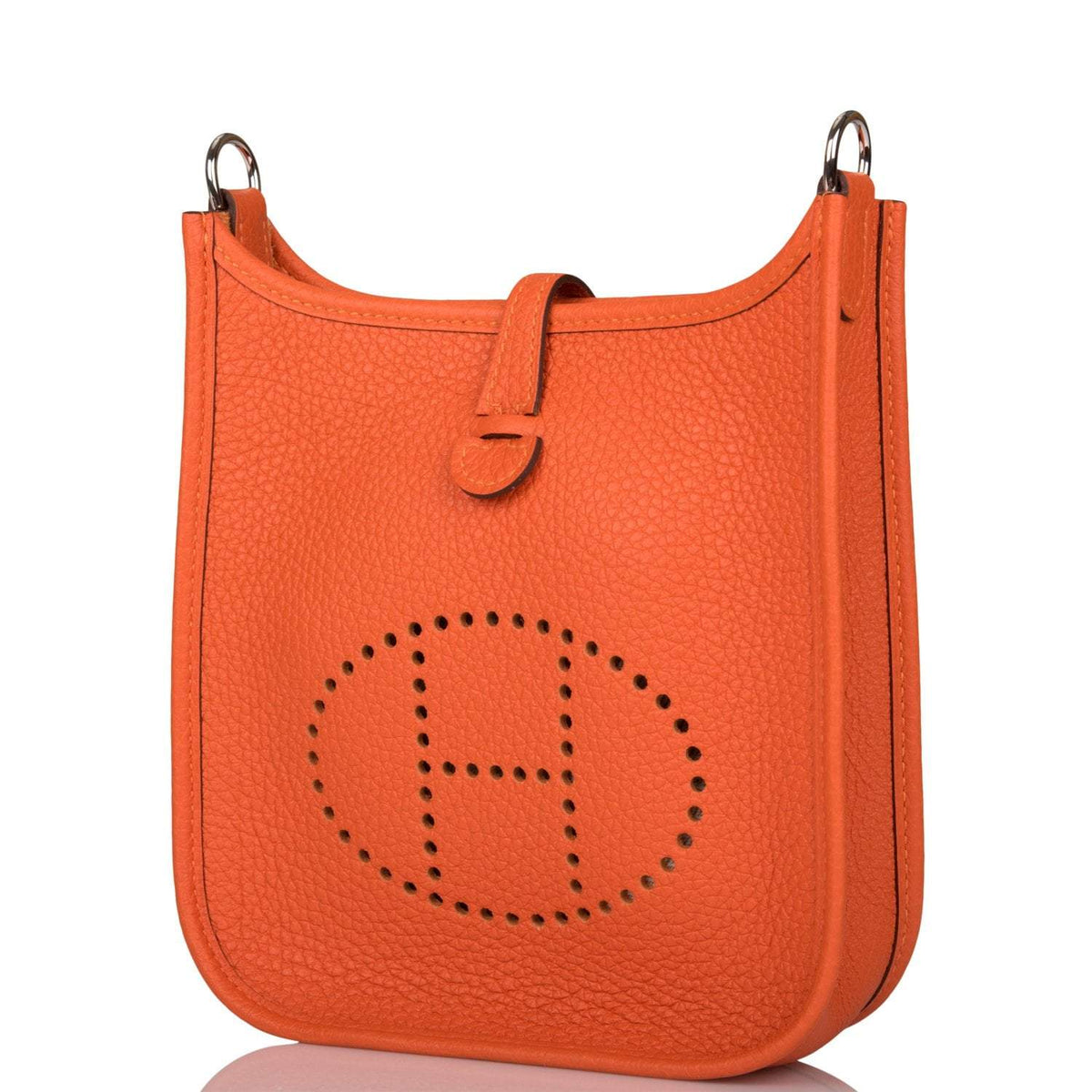 Hermes Feu Clemence Evelyne TPM Bag Palladium Hardware BagAg