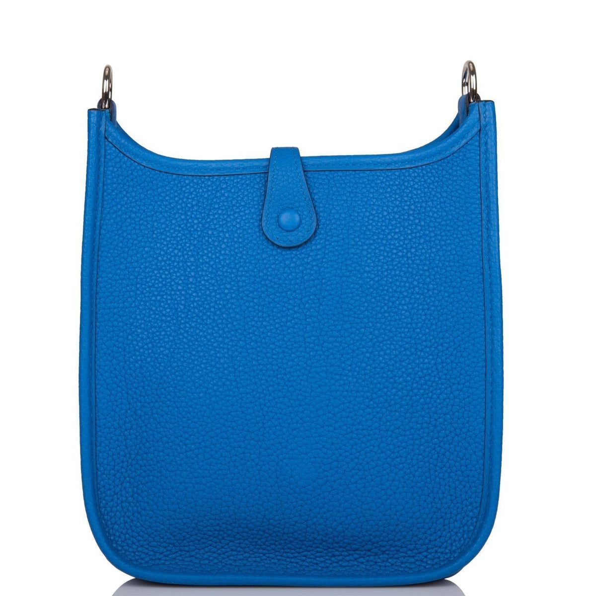 Hermes Bleu Zellige Clemence Evelyne TPM Bag Palladium Hardware BagAg